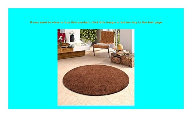 Hochflor Shaggy Teppich Palace Braun Rund