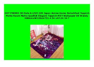 Best Price 3d Date A Live 229 Japan Anime Game Rutschfest Teppich Mat