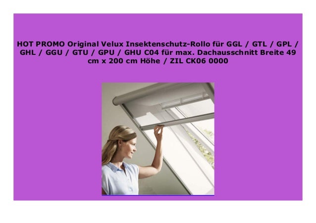 BEST PRODUCT Original Velux Insektenschutz-Rollo f r GGL ...
