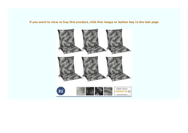 Big Sale Beautissu 6er Set Tropic Niedriglehner Auflagen Set F R Gart