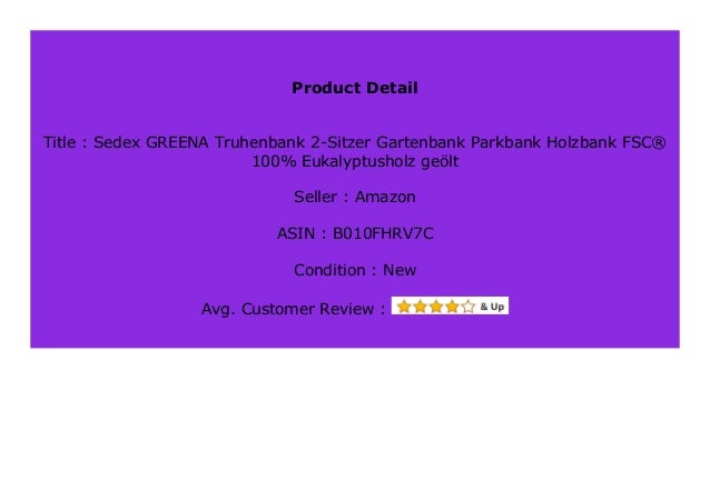 BIG DISCOUNT Sedex GREENA Truhenbank 2-Sitzer Gartenbank ...