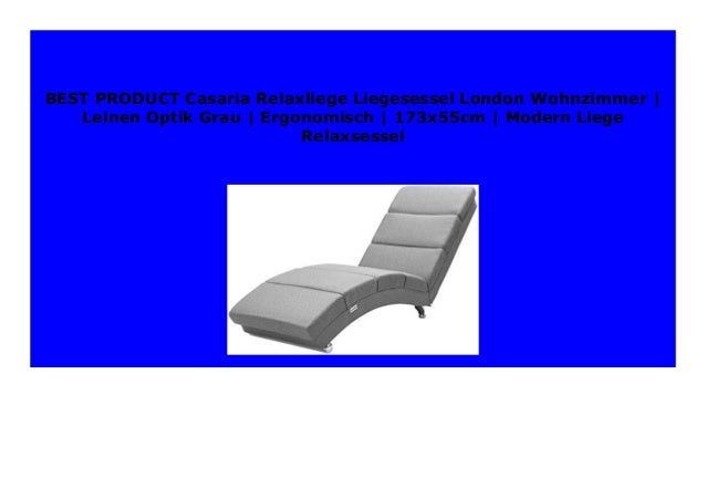 Hot Promo Casaria Relaxliege Liegesessel London Wohnzimmer Leinen O