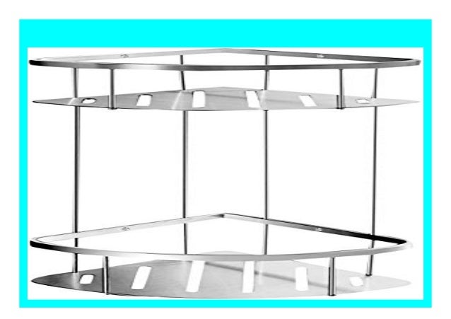 Badezimmer Eckablage Duschkorb Schwarz / Schwarz Matte Finish