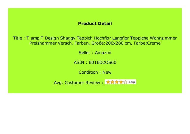 Best Product T Amp T Design Shaggy Teppich Hochflor Langflor Teppiche