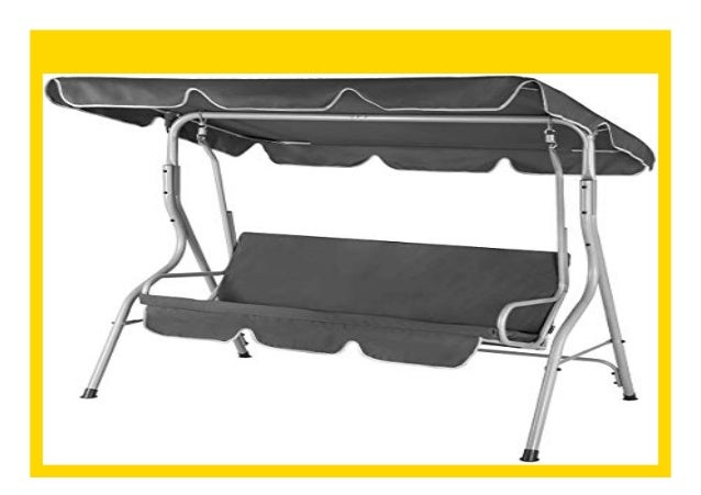 Big Sale Casaria Hollywoodschaukel 3 Sitzer 250kg Belastbar Dach Ga