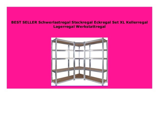 Schwerlastregal Steckregal Eckregal Set Kellerregal Lagerregal Werkstattregal