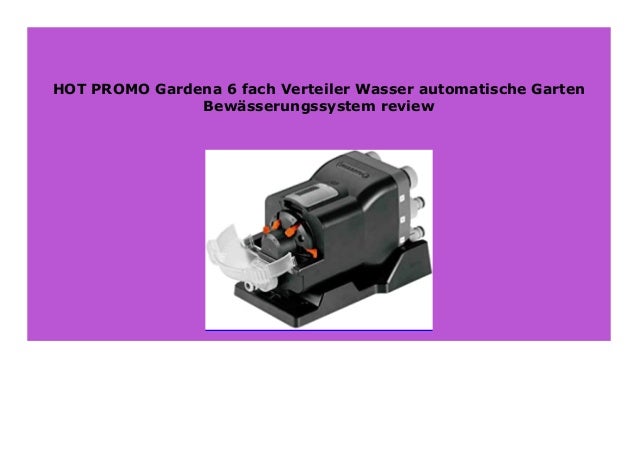 NEW Gardena 6 fach Verteiler Wasser automatische Garten Bew sserungss…