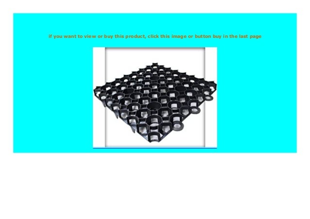 BEST PRODUCT Kiesk nig Rasengitter 50x50x4 cm Schwarz Rasengitterplat…