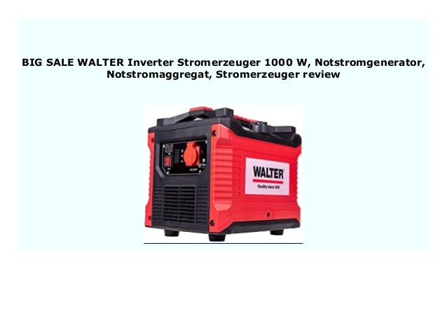 Best Buy Walter Inverter Stromerzeuger 1000 W Notstromgenerator Not