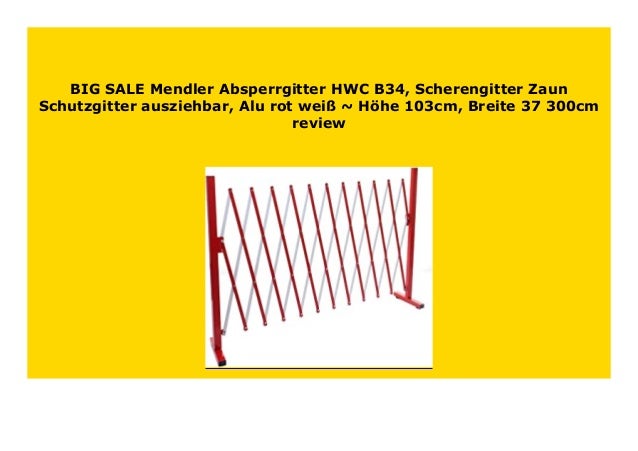 Hot Sale Mendler Absperrgitter Hwc B34 Scherengitter Zaun Schutzgitt