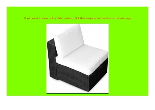 New Xinro 1er Polyrattan Lounge Sessel Mittelteil Gartenm Bel P