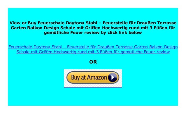 Best Product Feuerschale Daytona Stahl Feuerstelle F R Drau En Ter