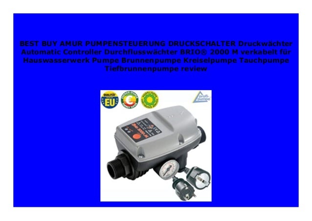 Pumpensteuerung Tiefbrunnen Gartenpumpe Druckschalter Automatik Kreiselpumpe