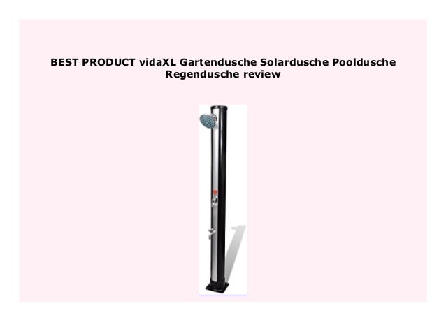HOT PROMO vidaXL Gartendusche Solardusche Pooldusche ...