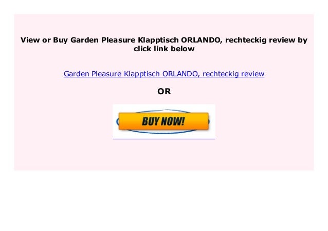Garden Pleasure Klapptisch ORLANDO rechteckig