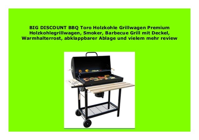 Best Seller Bbq Toro Holzkohle Grillwagen Premium Holzkohlegrillwag