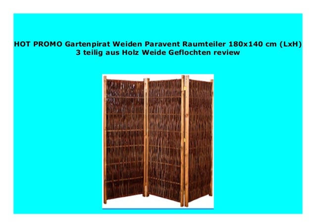 Best Price Gartenpirat Weiden Paravent Raumteiler 180x140 Cm Lxh 3