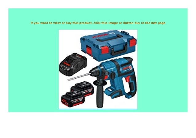 Hot Sale Bosch Professional 061190400f Gbh 18 V Ec Schlagbohrhammer