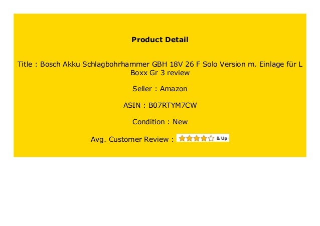 Hot Sale Bosch Akku Schlagbohrhammer Gbh 18v 26 F Solo Version M Ein