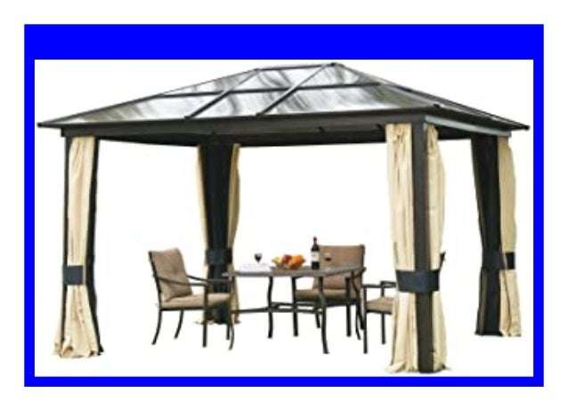 Best Product Homcom Outsunny Pavillon Gartenpavillon Alu Partyzelt Ga