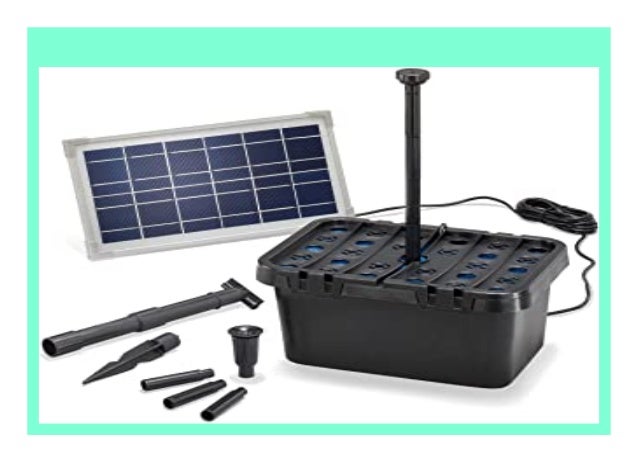 DISCOUNT Solar Teichfilter Komplettset Professional 380 l/h F rderl…