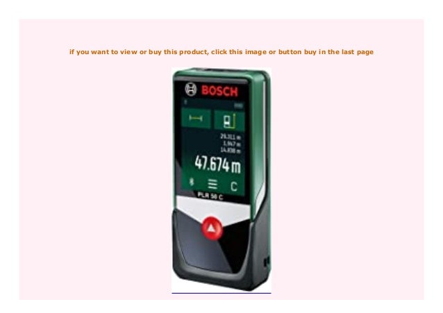 Best Buy Bosch Laser Entfernungsmesser Plr 50 C 0603672201