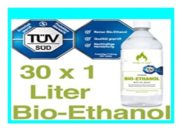 New 30 X 1l Bioethanol 96 6 30 Liter In 1l Flaschen Zum Handlichen
