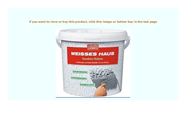 Big Sale Lugato Weisses Haus Kunstharz Rollputz K Rnung 0 5 Mm 20 K