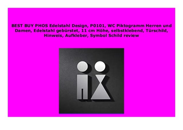 Hot Sale Phos Edelstahl Design P0101 Wc Piktogramm Herren Und Damen