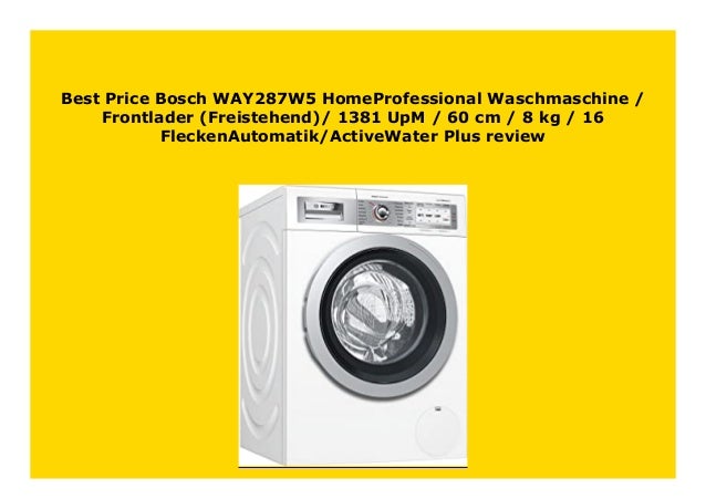 Hot Sale Bosch Way287w5 Homeprofessional Waschmaschine Frontlader