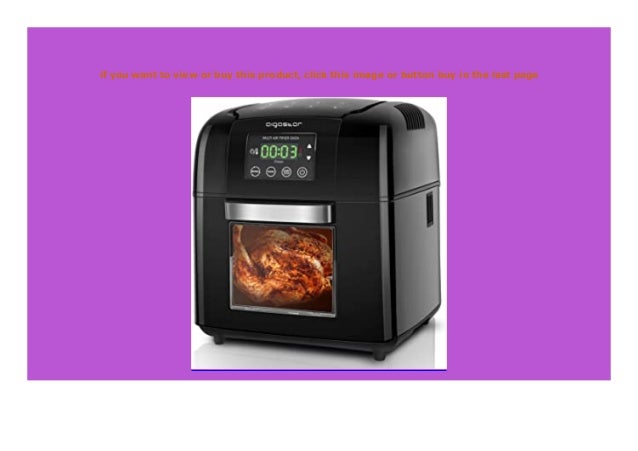 SELL Aigostar Master 30LVU Hei Luftfritteuse 1650W Digitale Multifunk 