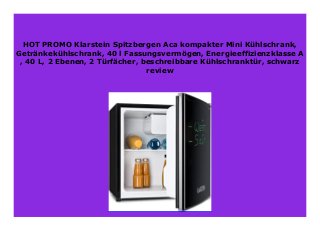 BIG SALE Klarstein Spitzbergen Aca kompakter Mini K hlschrank, Getr…