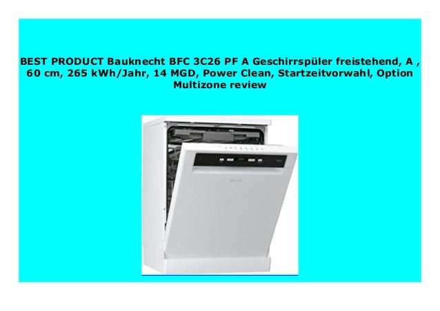 bauknecht dishwasher review