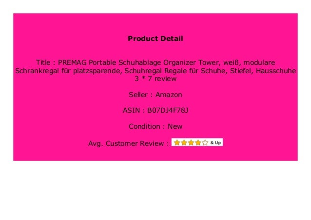 Best Buy Premag Portable Schuhablage Organizer Tower Wei Modulare
