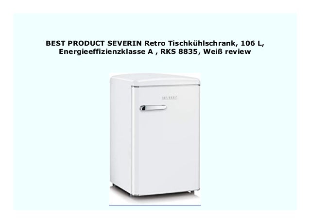 SEVERIN Retro-Tischk/ühlschrank 106 L Energieeffizienzklasse A+++ RKS 8832 Mattschwarz