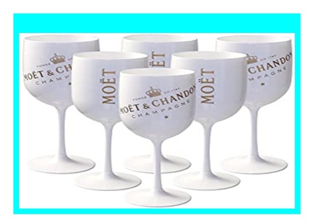 New 6 X Mo T Chandon Ice Imp Rial Acryl Glas Champagner Gl Ser Set