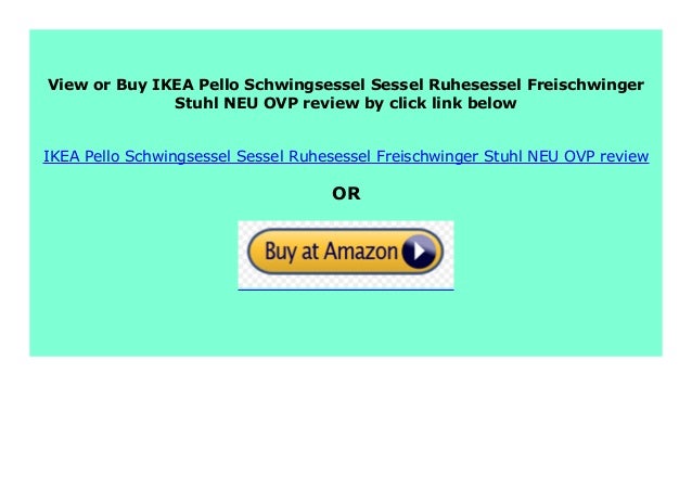 IKEA Pello Schwingsessel Sessel Ruhesessel Freischwinger Stuhl NEU /& OVP