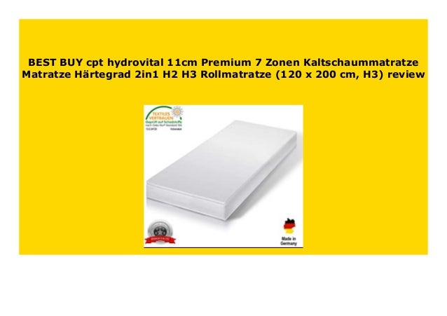 MATRATZE 7 ZONEN PREMIUM KALTSCHAUM MATRATZE HÄRTEGRAD H2 /& H3