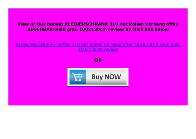 Big Sale Habeig Kleiderschrank 310 Mit Rollen Vorhang Offen Begehb