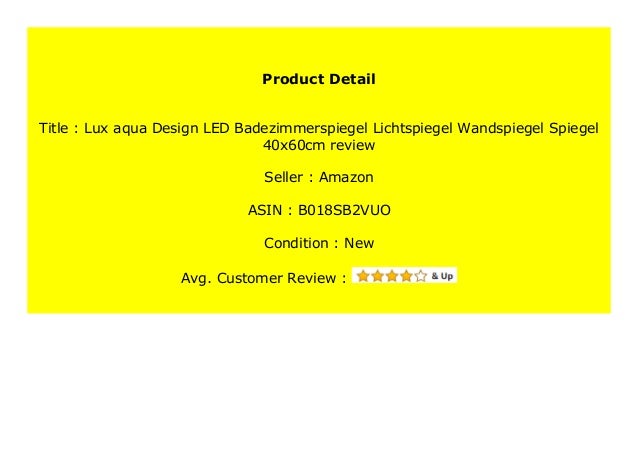 Best Seller Lux Aqua Design Led Badezimmerspiegel Lichtspiegel Wandsp