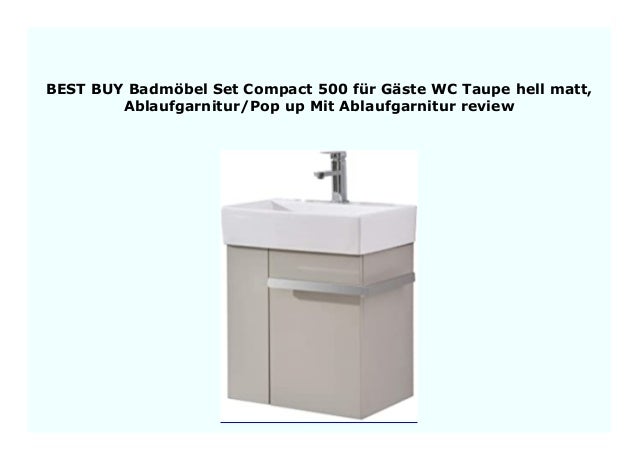 Sell Badm Bel Set Compact 500 F R G Ste Wc Taupe Hell Matt Ablaufg