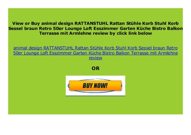 New Animal Design Rattanstuhl Rattan St Hle Korb Stuhl Korb Sessel