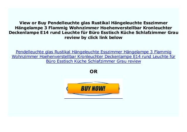 Best Price Pendelleuchte glas Rustikal H ngeleuchte Esszimmer H ngela…