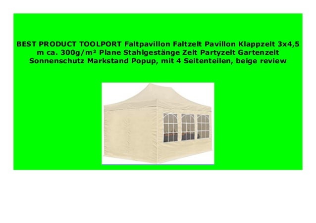 Best Buy Toolport Faltpavillon Faltzelt Pavillon Klappzelt 3x4 5 M