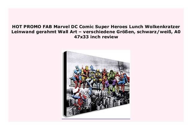 Best Price Fab Marvel Dc Comic Super Heroes Lunch Wolkenkratzer Leinw