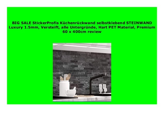 New Stickerprofis K Chenr Ckwand Selbstklebend Steinwand Luxury 1