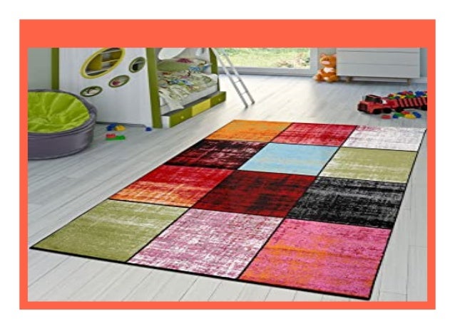 Teppiche Teppichboden Teppich Karo Rot Schwarz Grau Grun Pink Meliert Modern Wohnzimmer Kinderzimmer Mobel Wohnen