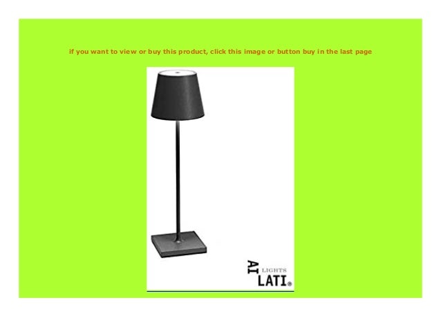 Dunkelgrau wiederaufladbar 2,2 W Ai Lati Lights Tischlampe