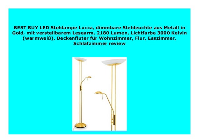 Sell Led Stehlampe Lucca Dimmbare Stehleuchte Aus Metall In Gold Mi