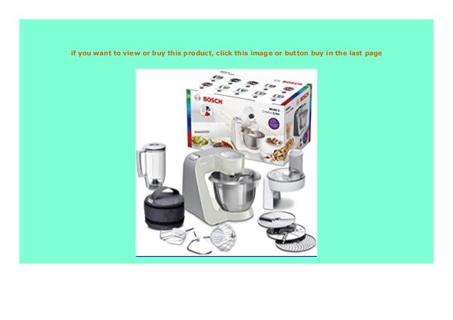 Best Buy Bosch Mum5 Mum58l20 Creationline K Chenmaschine 1000 W